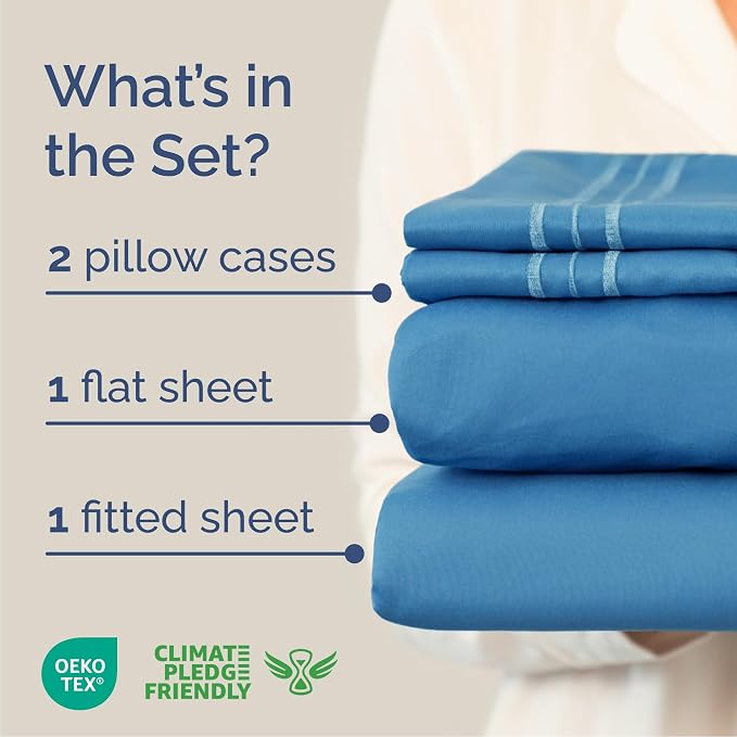 Queen Size 4 Piece Sheet Set - Image 2