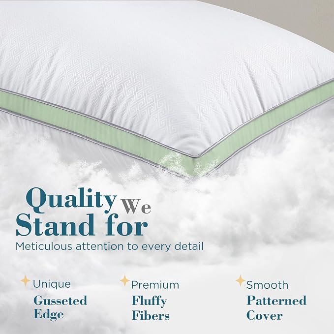 viewstar Bed Pillows Queen Sizes Set of 2, Hotel Quality Cooling Down - Image 5