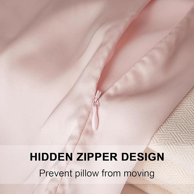 Mulberry Silk Pillowcase for Hair and Skin, Standard Size Cooling Silk Pillow - Image 2