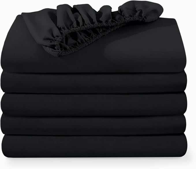 Bare Home 5-Pack Fitted Bottom Sheets Twin Extra Long by BareHome