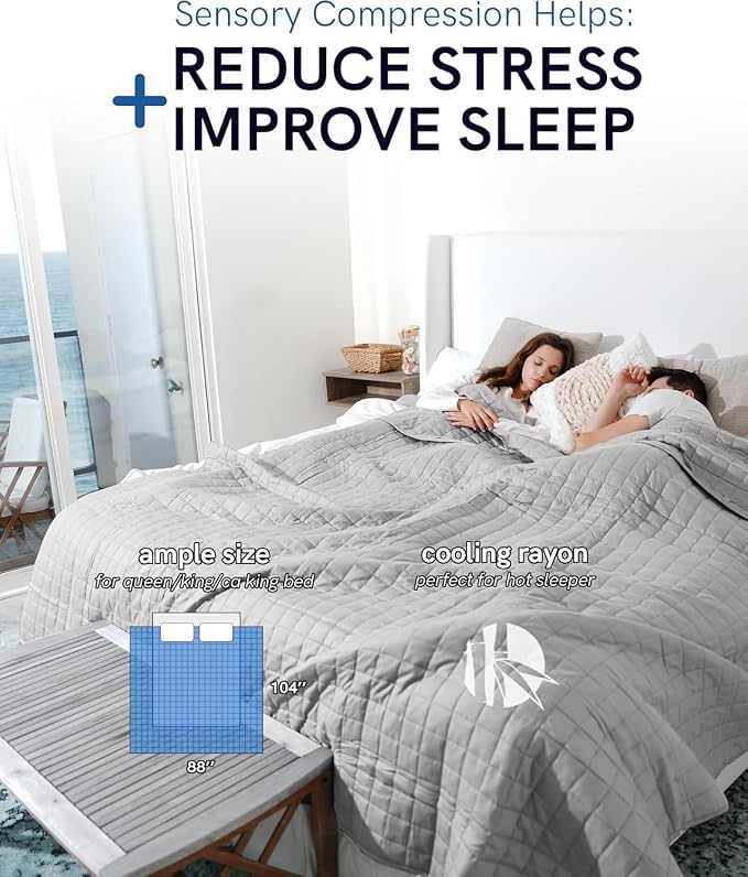 YnM King Size Cooling Weighted Blanket - Image 5