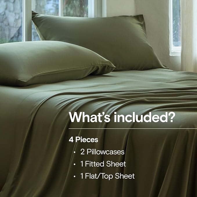 DOZ Sheet Set, 100% Viscose derived from Bamboo, Organically Grown, Buttery Soft - Image 2