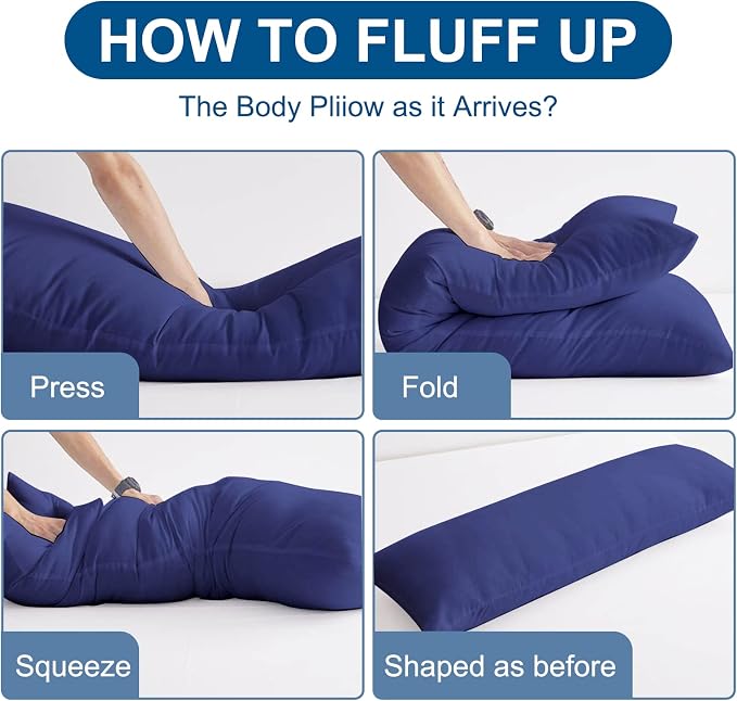 DOWNCOOL Large Body Pillow Insert- Breathable Full Body Pillow - Image 4