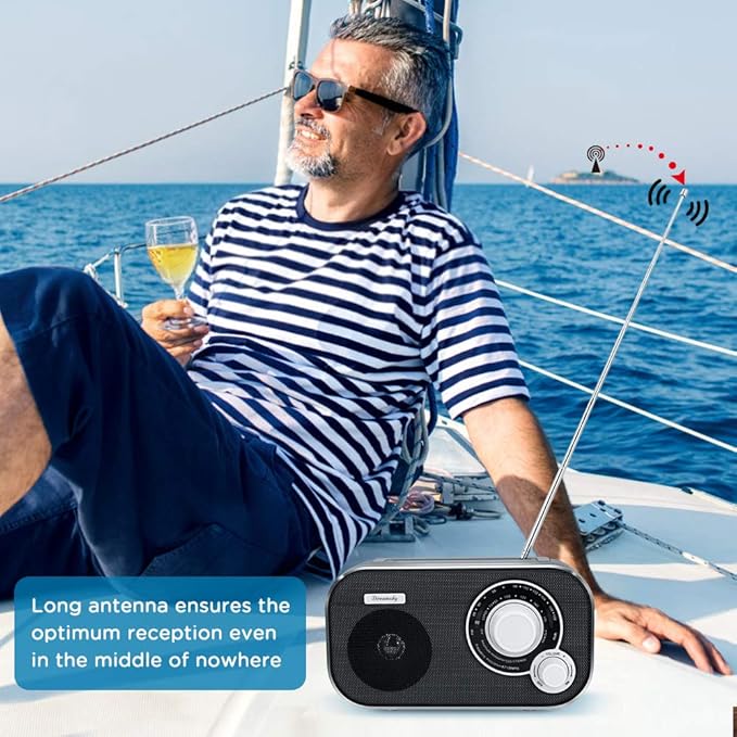 DreamSky AM FM Portable Radio Plug In Wall or Battery Operated - Image 5