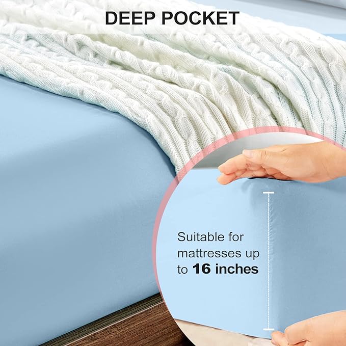 FreshCulture Queen Fitted Sheet Only 2 Pack - Image 4