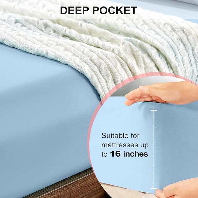 FreshCulture King Fitted Sheet Only 2 Pack - Image 4