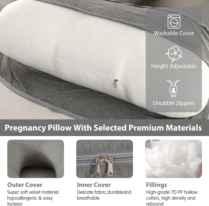 U-Shaped Full Body Pregnancy Pillow - Image 4