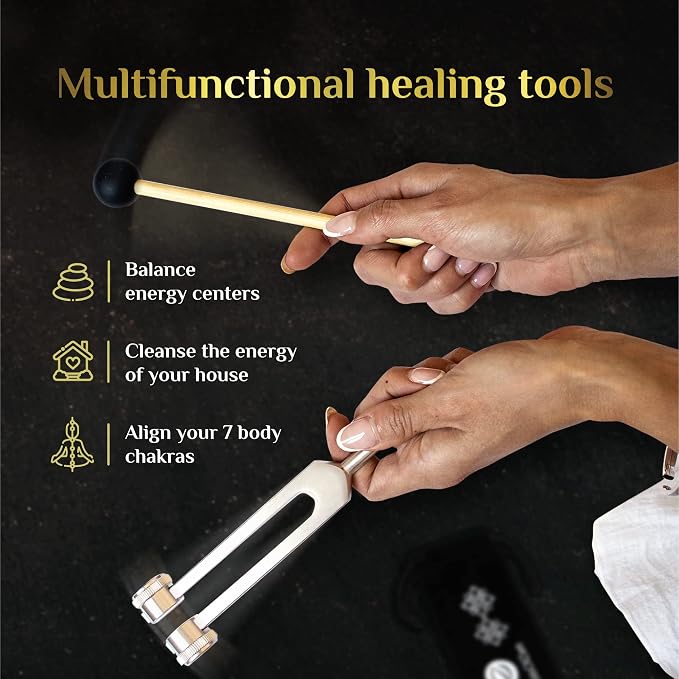 Tuning Forks for Healing Set — Essential Yoga and Meditation Accessories & - Image 5