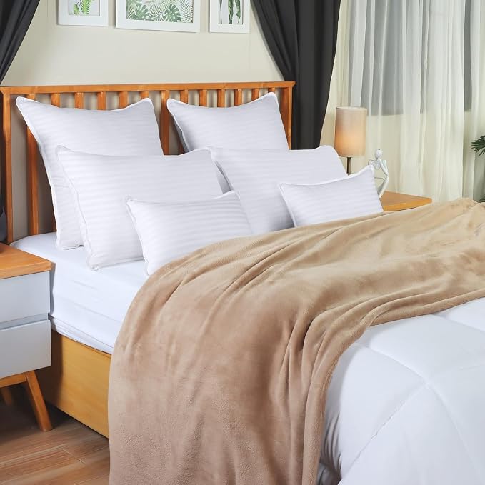 Utopia Bedding Bed Pillows Queen Size Set of 4, Down Alternative Pillows - Image 4