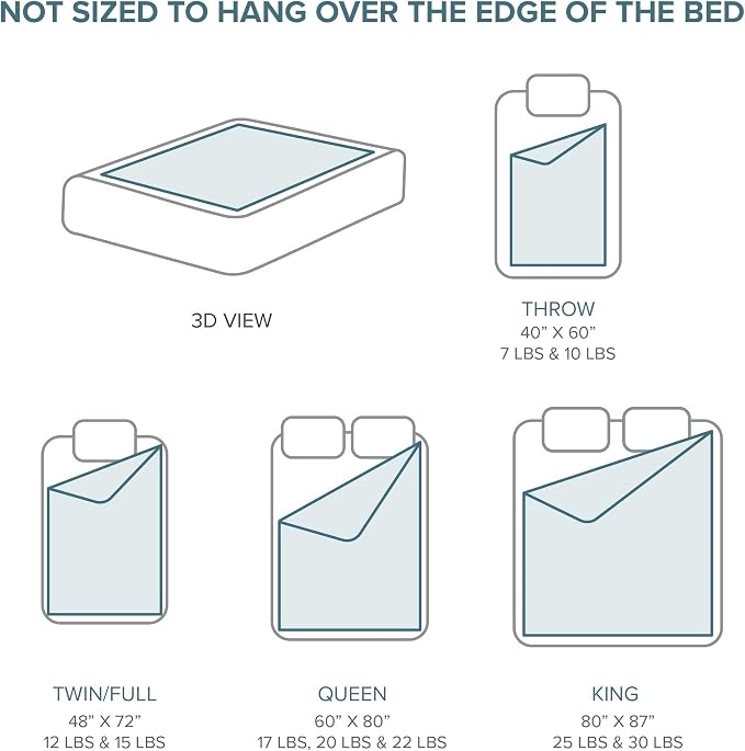 Bare Home Weighted Blanket King Size 25lb - Image 4