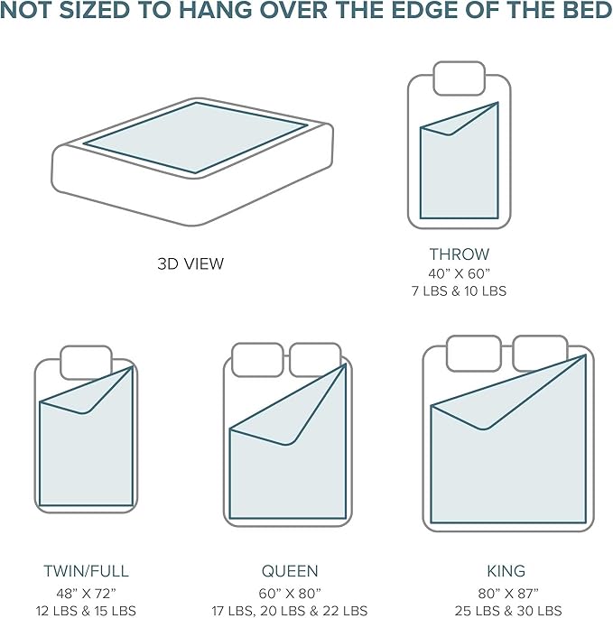 Bare Home Weighted Blanket Twin or Full Size 12lb - Image 4