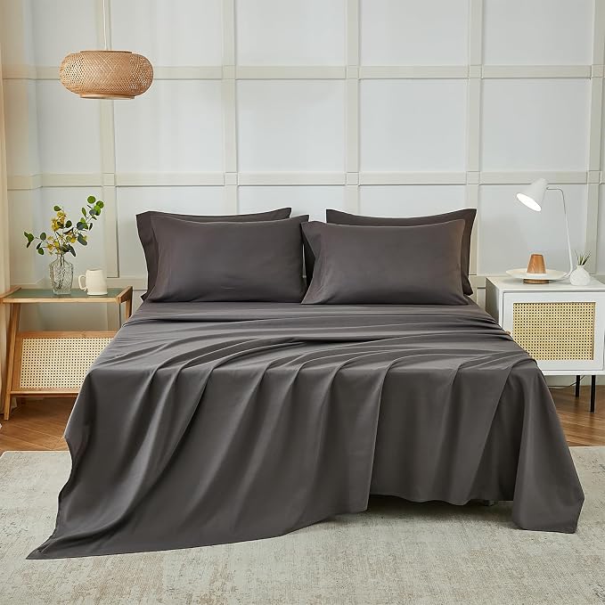 ILAVANDE Queen Sheets Set 6 Piece, Hotel Luxury Super Soft 1800 Series - Image 2