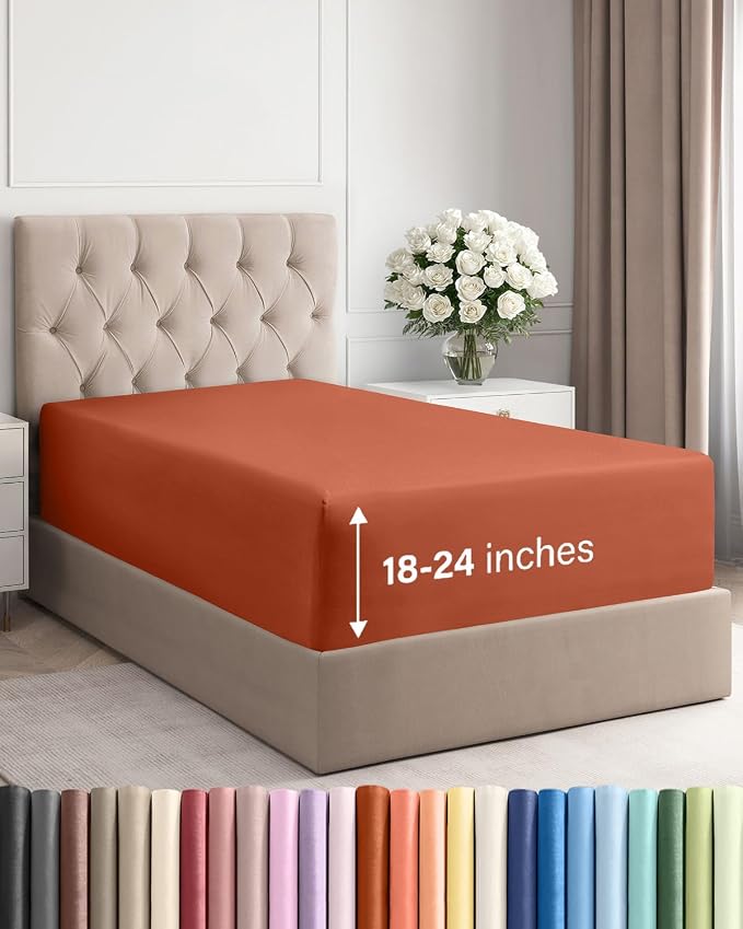 Extra Deep Twin Fitted Sheet by CGKUnlimited