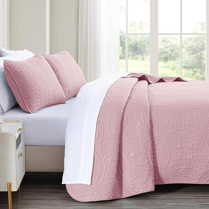 akkialla Twin Quilt Set, Soft Microfiber Coverlet - Image 4