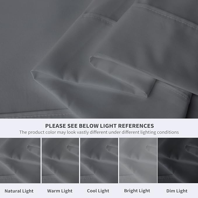 Maple&Stone Full Flat Sheet 6 Pack, Premium Soft & Breathable, Brushed - Image 4