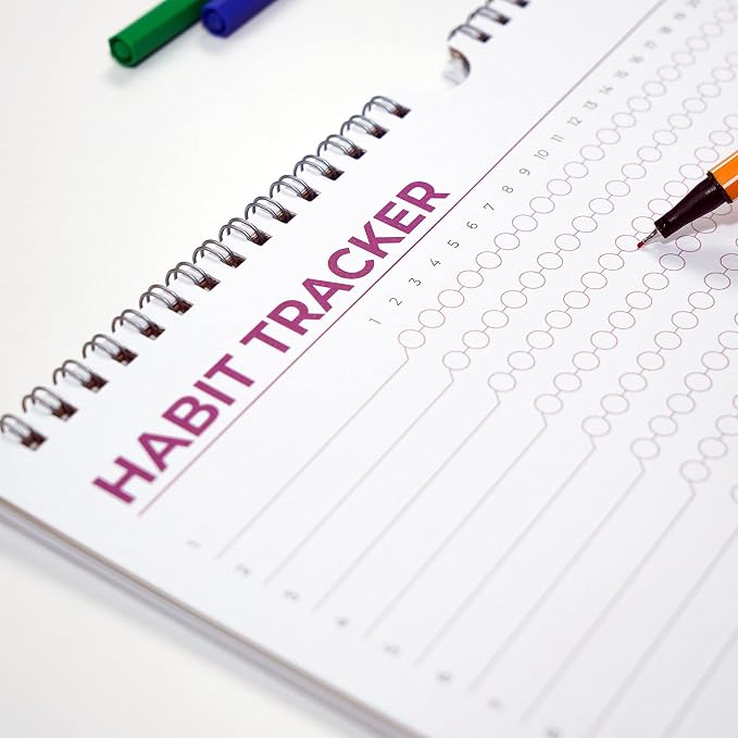 Hadigu Habit Tracker Calendar Colorful Motivational Design, Spiral Bound and - Image 6