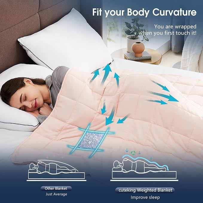 CuteKing Weighted Blanket for Adults Heavy Blanket for 180-190lbs, Weighted - Image 5
