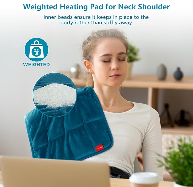 Comfytemp Weighted Heating Pad for Back & Period, FSA Eligible Electric Heat Pad - Image 4