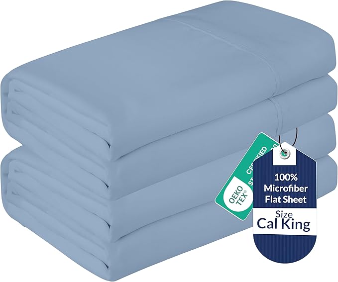 Royale Linens 2 Pack Bulk Flat Sheet Set by ROYALELINENS
