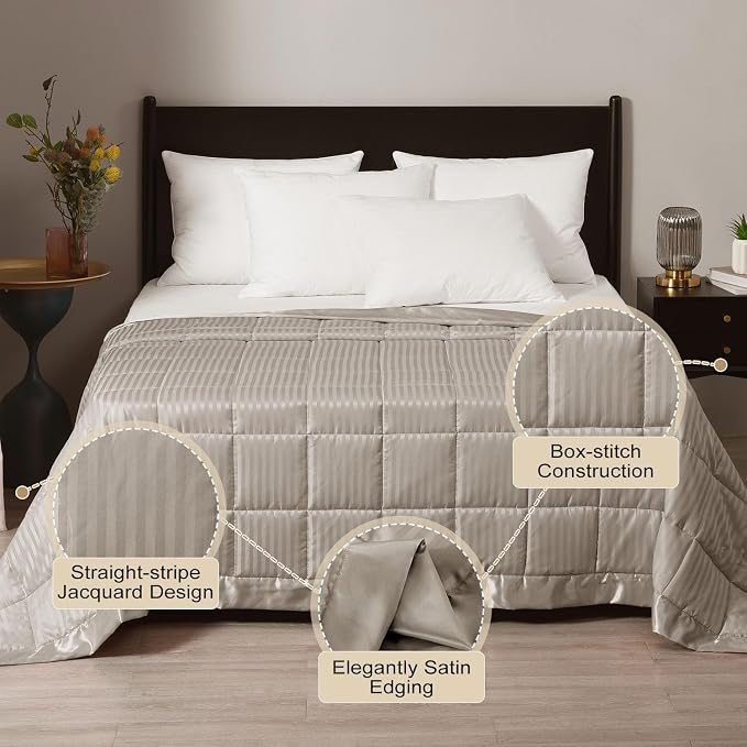 downluxe Weighted Blanket Queen Size, 15 lb Weighted Blanket - Image 2