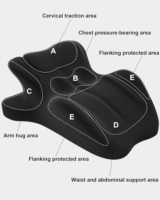 Ergonomic Memory Foam Wedge Pillow, 27° Angled Support - Image 7