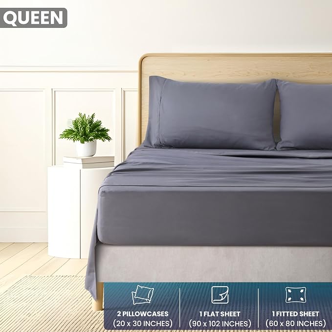 Utopia Bedding Queen Sheet Set – Brushed Microfiber – Ultra Soft Bed Sheets - Image 3