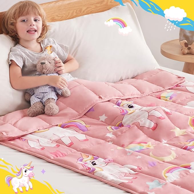 anfie Weighted Blanket Kids, Weighted Blanket Cooling Blanket - Image 3