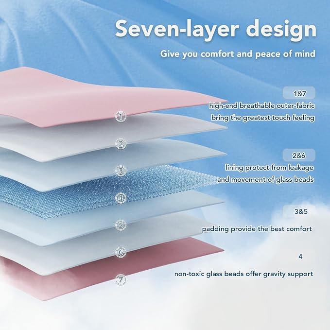 Topcee Weighted Blanket for Adults Twin Size Soft Cooling Heavy Blanket Sleeping - Image 6