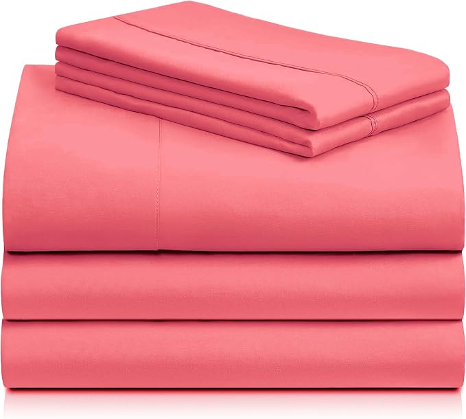 LuxClub 5 PC Sheet Set Bed Sheets Deep Pockets 16" Eco Friendly Wrinkle Free - Image 8