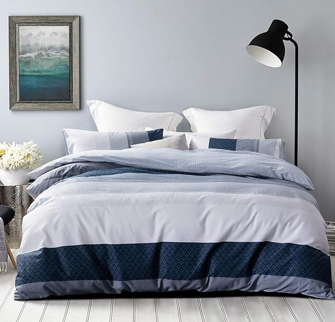 SLEEPBELLA Duvet Cover Queen Set 600 Thread Count Cotton Bedding Set by SLEEPBELLA