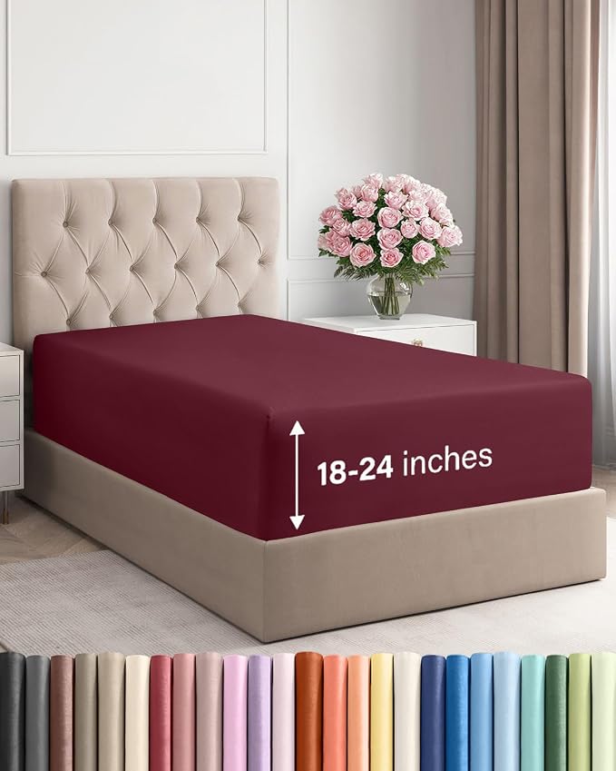 Extra Deep Twin XL Fitted Sheet by CGKUnlimited