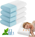 DUMOS Memory Foam Pillows for Sleeping 4 Pack, Bed Pillows for Adults by DumosLifestyle
