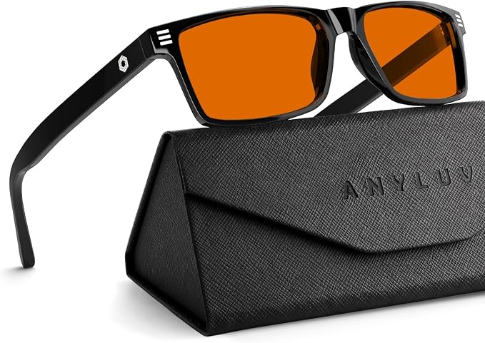ANYLUV Blue Light Glasses Men Woman, Eye Strain Relief Eye Protection by ANYLUV