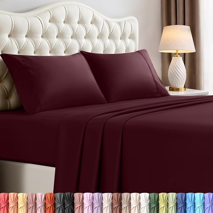 Utopia Bedding King Size Sheet Set – 4 Piece Bed Sheets, Soft and Breathable by UTOPIABEDDING