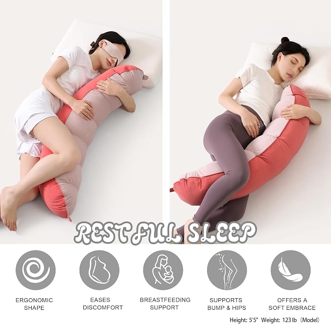 Peallow – Long Round Body Pillow - Image 5