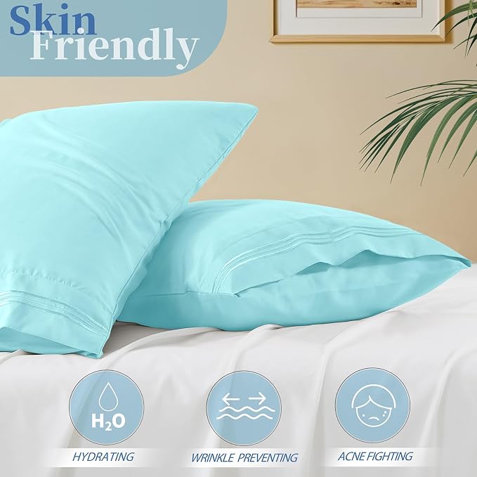 Vonty 2 Pack Standard Pillow Cases - Image 3