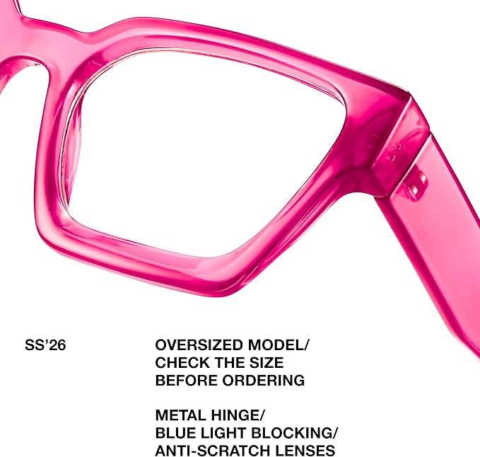 livho Oversized Eyewear Frame for Woman and Men - Image 3