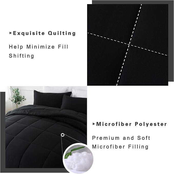 DOWNCOOL Queen Comforter Set -All Season Queen Bed Set - Image 4