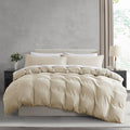 Nestl Beige Cream Duvet Cover Full Size by Nestl