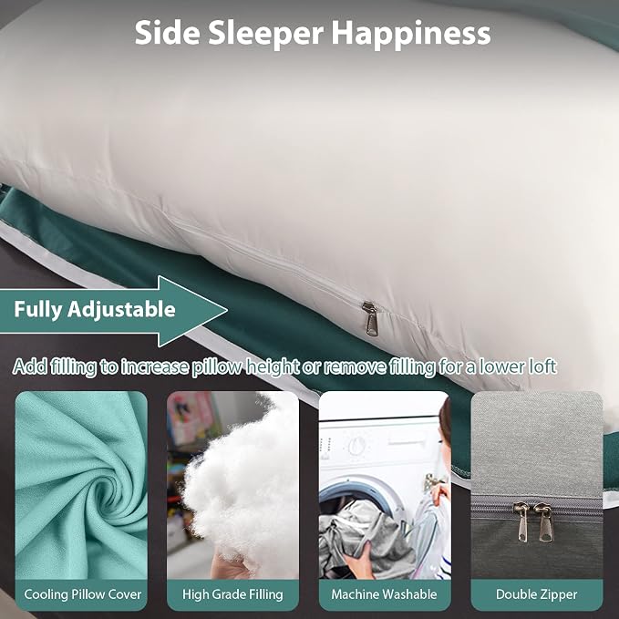 BATTOP Pregnancy Pillows for Sleeping, Full Body Maternity Pillow - Image 3