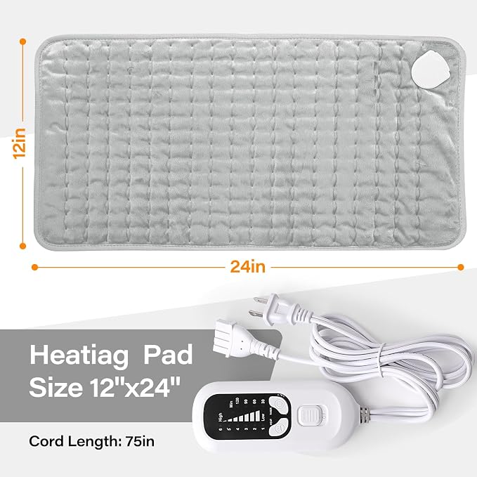 Deepsoon Heating Pad, Electric Heating Pads - Image 5