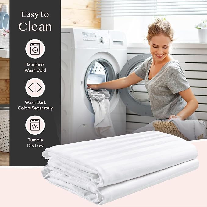 FAUNNA 600TC 100% Cotton Pillow Protectors, Standard Size, 2 Pack, Oeko-TEX - Image 5