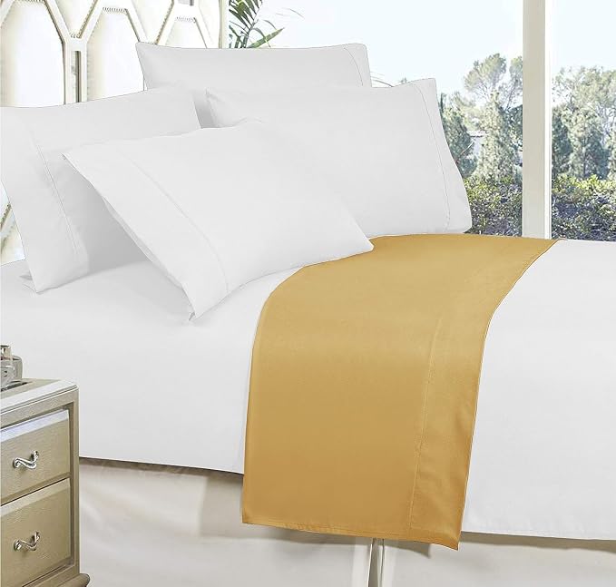 Elegant Comfort Premium Hotel Quality 1-Piece Flat Sheet, Luxury and Softest - Image 3