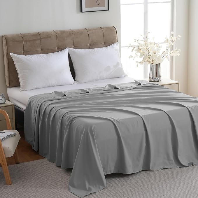ZPECC Bulk Flat Sheets Only Queen Size 6 Pack, Easy Sort Top Bed Sheet by - Image 2