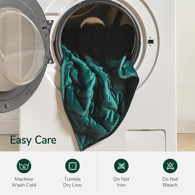 Kaisa Weighted Blanket for Adults, Soft Heavy Blanket Machine Washable - Image 7