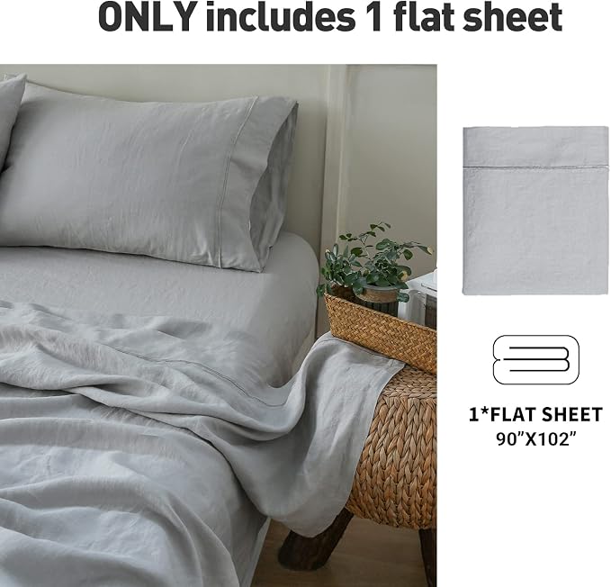 Simple&Opulence French Linen Flat Sheet - Image 6