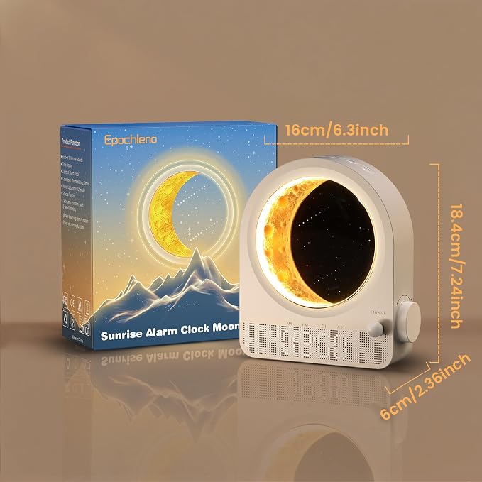 Sunrise Alarm Clock, Dual Alarms, 30/60/90min Timer, Easy Snooze - Image 8