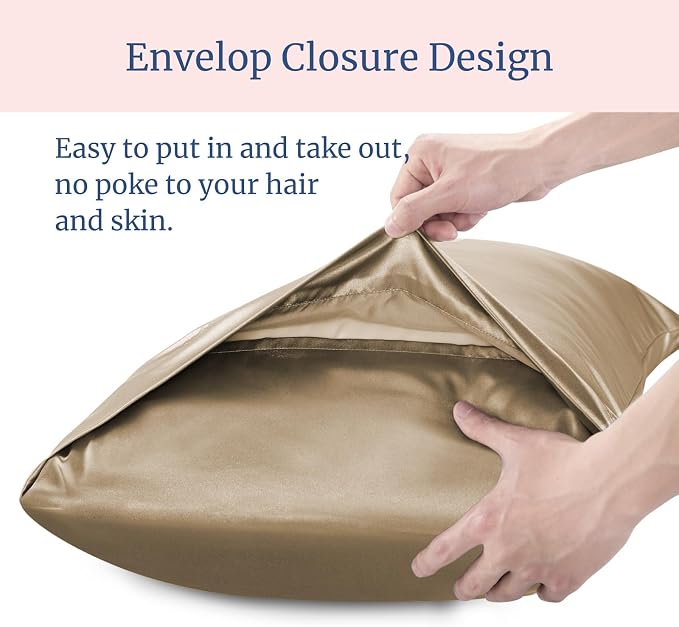 BEDELITE Satin Pillowcase for Hair and Skin, Super Soft and Cooling Similar to - Image 6