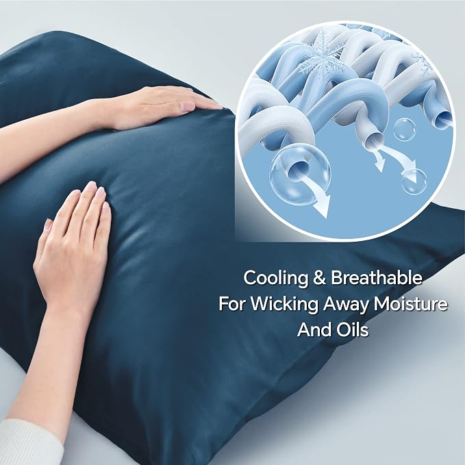 BEDELITE King Size Pillow Cases Set of 2, Rayon Derived from Bamboo, Cooling - Image 3