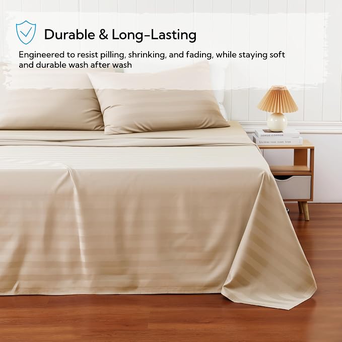 Cotton Flat Sheets Only, 600 TC 100% Cotton Flat Sheet Top Sheet Only, Cal King - Image 5